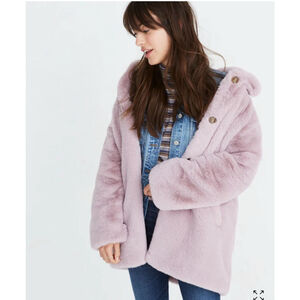 Madewell New! Faux Fur Super Soft Coat